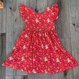 Disney gingerbread red dress